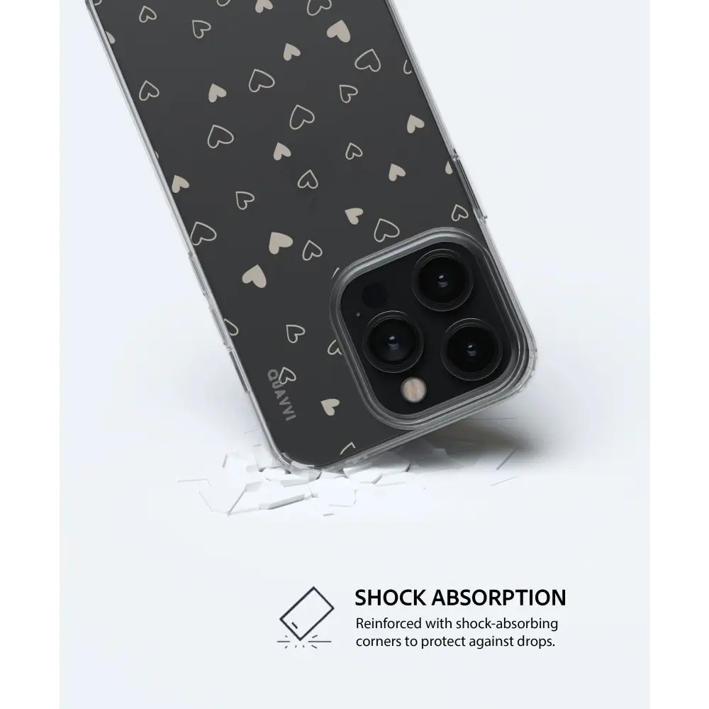 XOXO SAMSUNG clear phone case heart pattern Tech Accessories