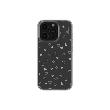 XOXO SAMSUNG black smartphone case white heart Tech Accessories