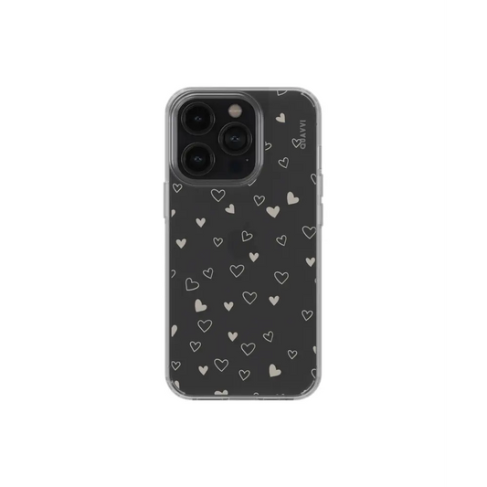 XOXO SAMSUNG black smartphone case white heart Tech Accessories